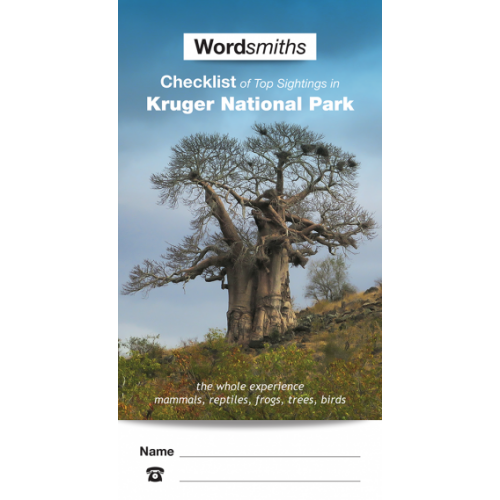Checklist of Top Sightings in Kruger National Park